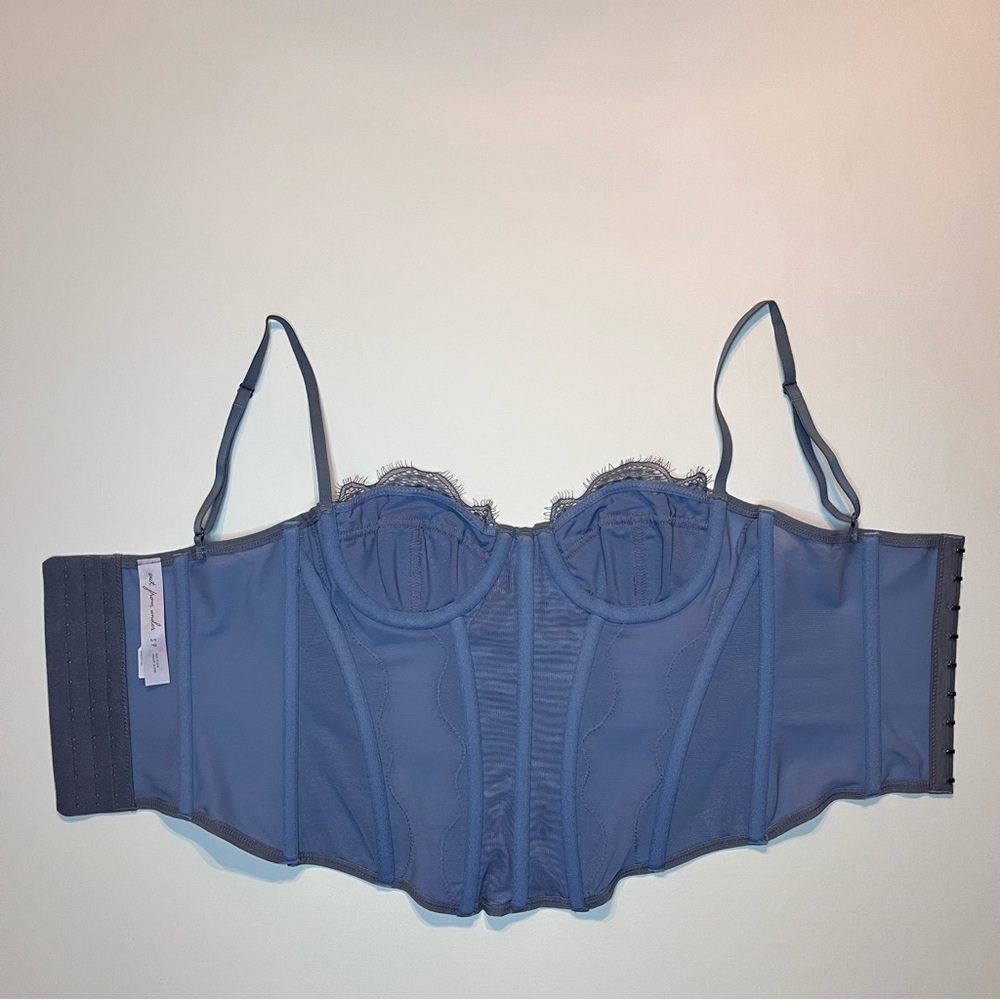 Urban Outfitters Out From Under Modern Love Corset Top Fairy Lace Womens Sz. S - Picture 8 of 13